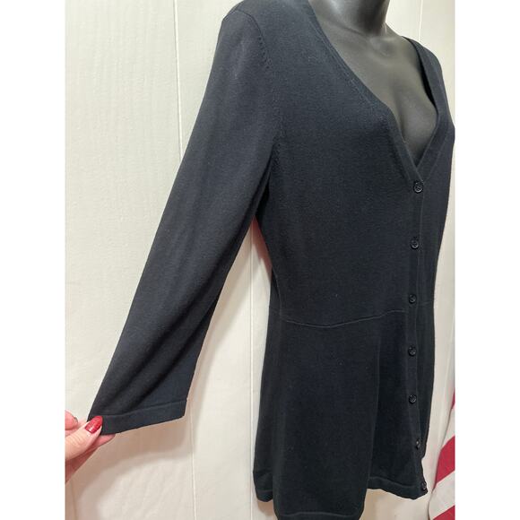 Isaac Mizrahi Live Small Sweater Cardigan - Picture 2 of 5